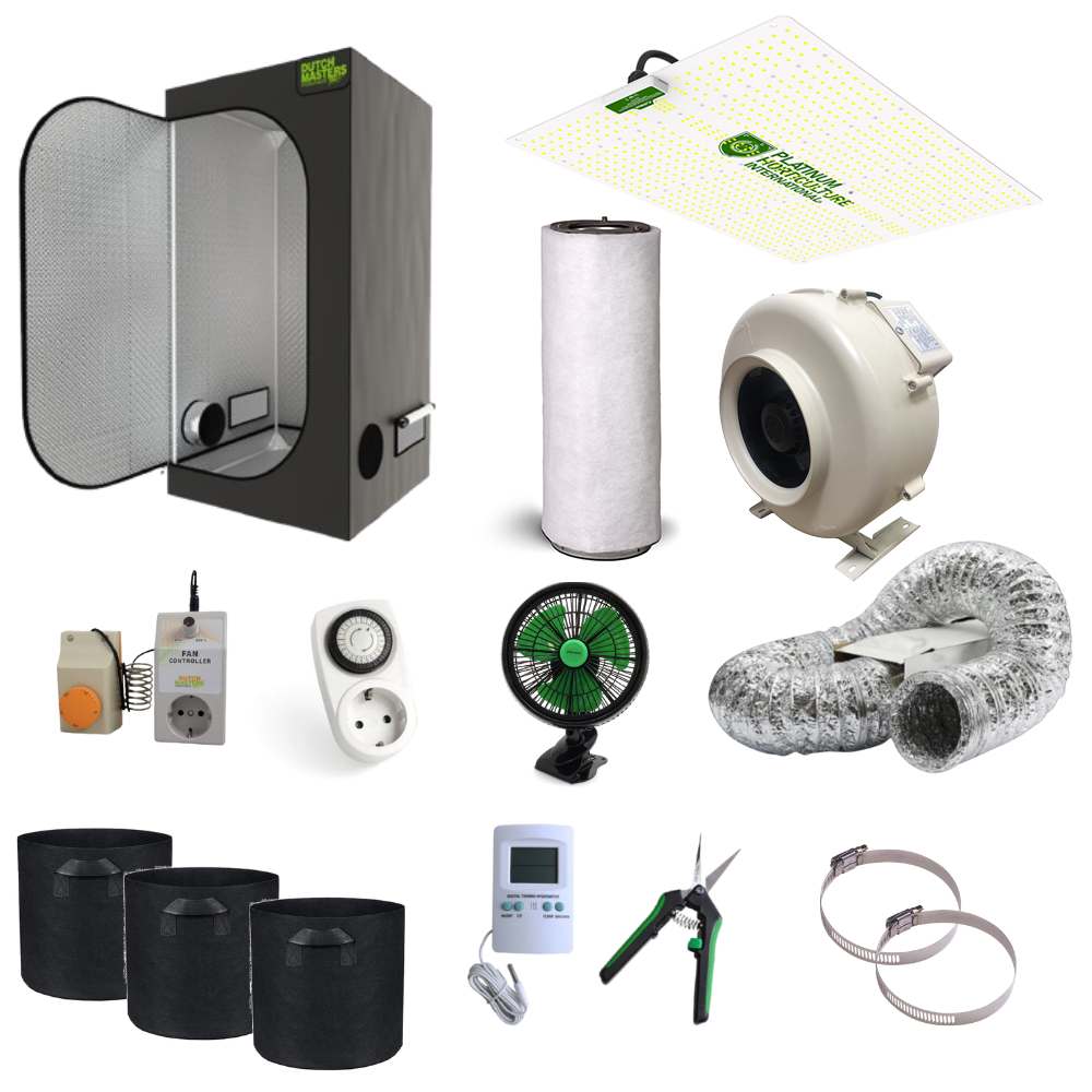 Growbox Komplettset 100x100x200cm 240W LED