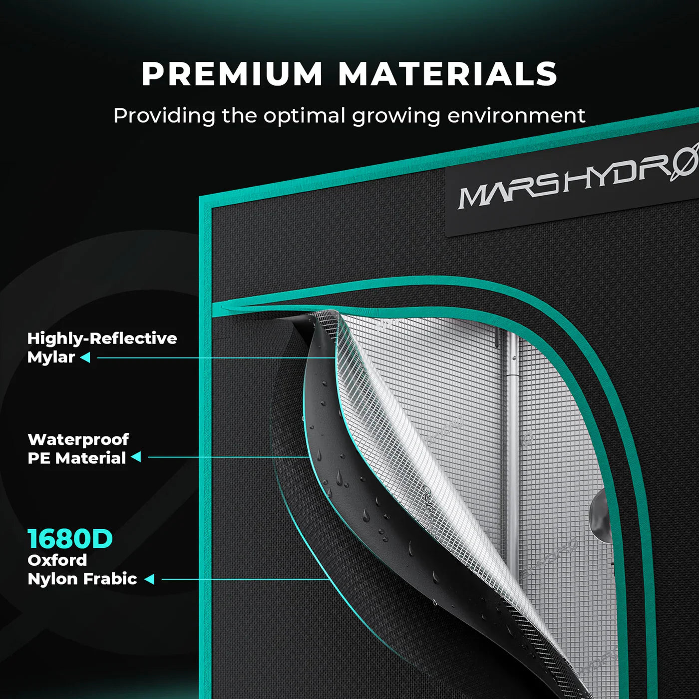 Mars Hydro Indoor Grow Zelt 100x100x180cm